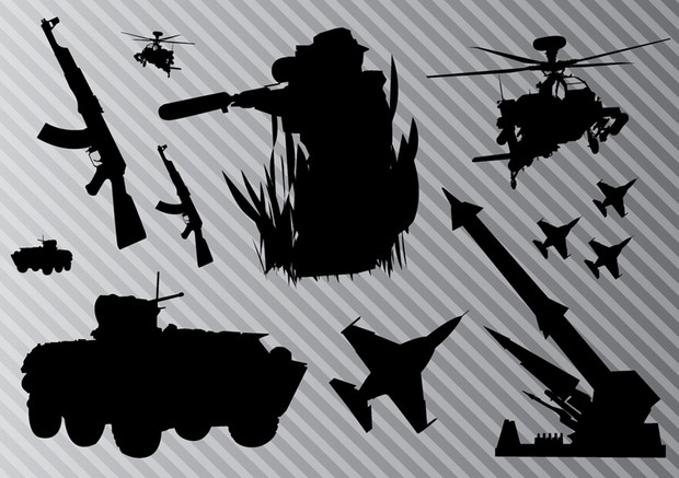 Vector Army Silhouettes