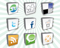 Social Media Bookmark Icons