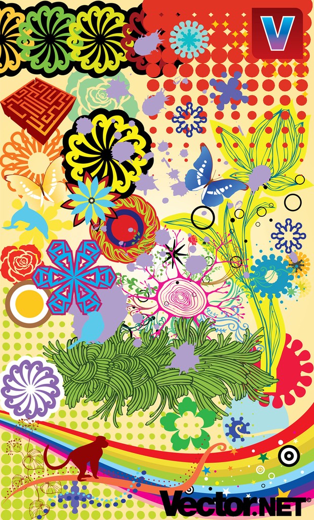 Spring and Summer Nature Vectors
