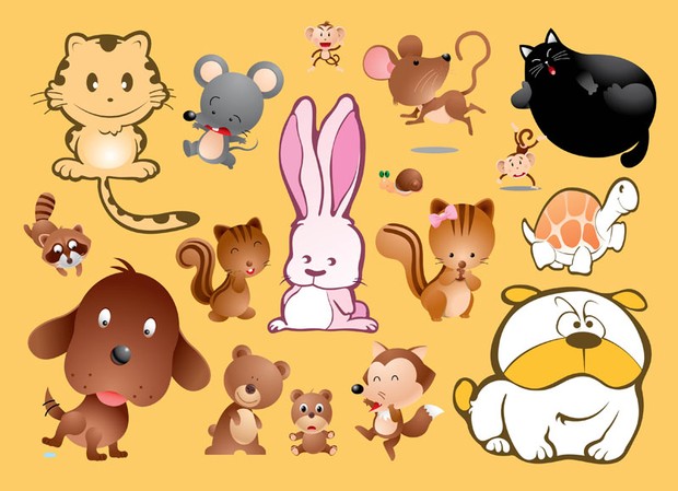 Cartoon Pets Vectors