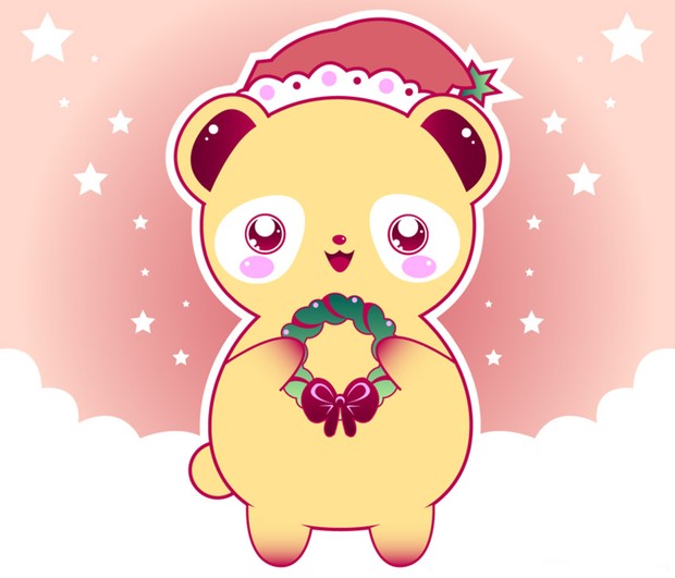 Xmas Panda by Cindel Ribbens