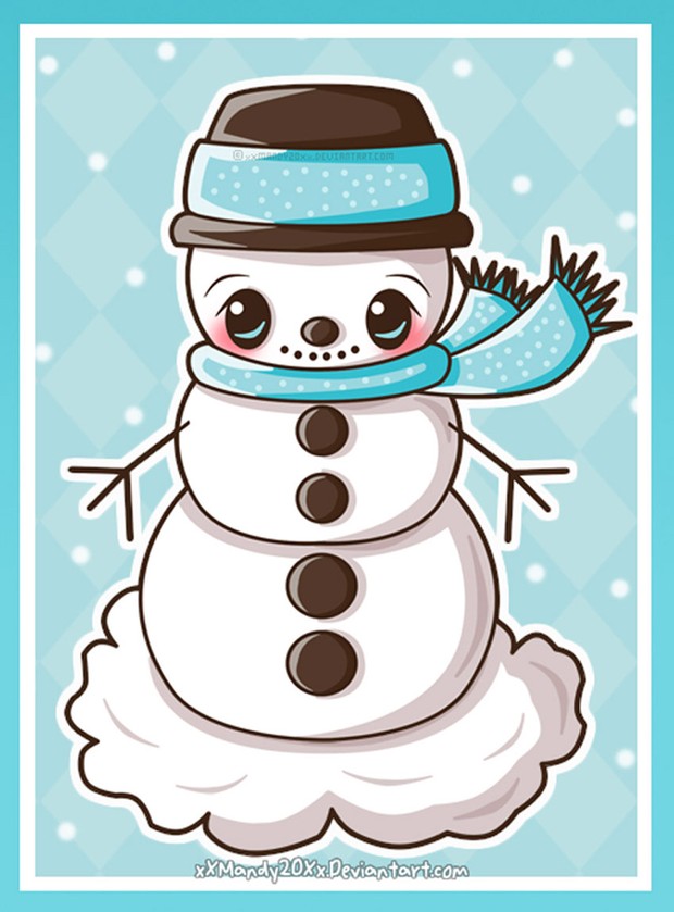Snowman Illustration by Manda Panda